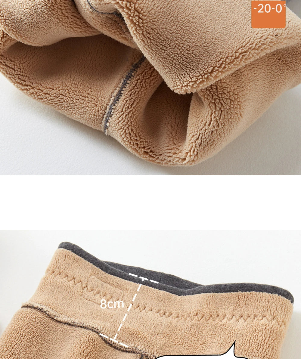 -20 Temperature Winter Girls Warm Trousers Leggings Kids Clothes 3-14 Very Thick Pants For Girls Children Cotton-padded Trousers