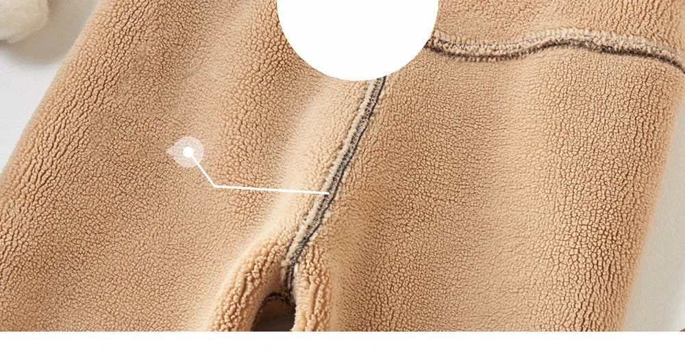 -20 Temperature Winter Girls Warm Trousers Leggings Kids Clothes 3-14 Very Thick Pants For Girls Children Cotton-padded Trousers