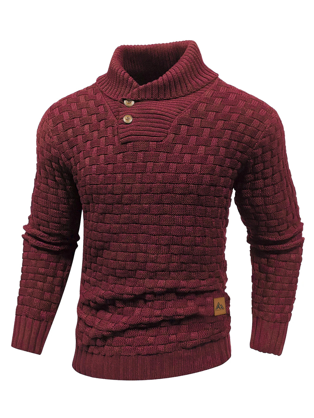 Men’s Sweater Winter Knitted Crew Neck Warm Soft Long Sleeve Pullover Textured Ribbed Edge Comfortable High Quality Top US Size