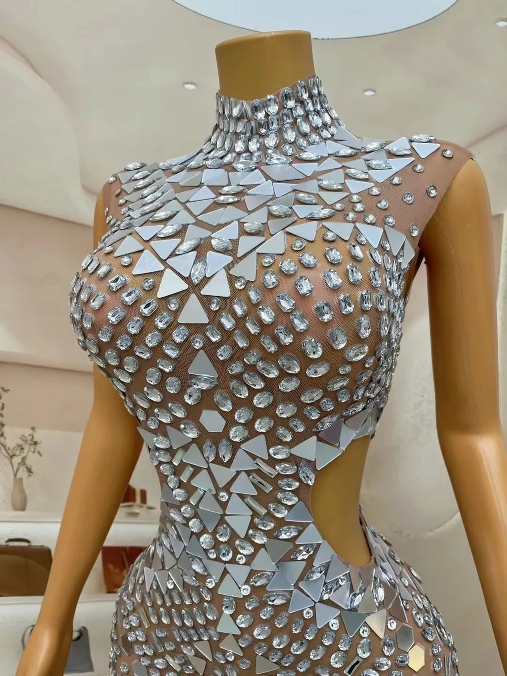 2025 Luxury Women Elegant Dress Rhinestone Sequin Long Dresses Celebrate Birthday Party Prom Outfit Concert Carnival Dresses