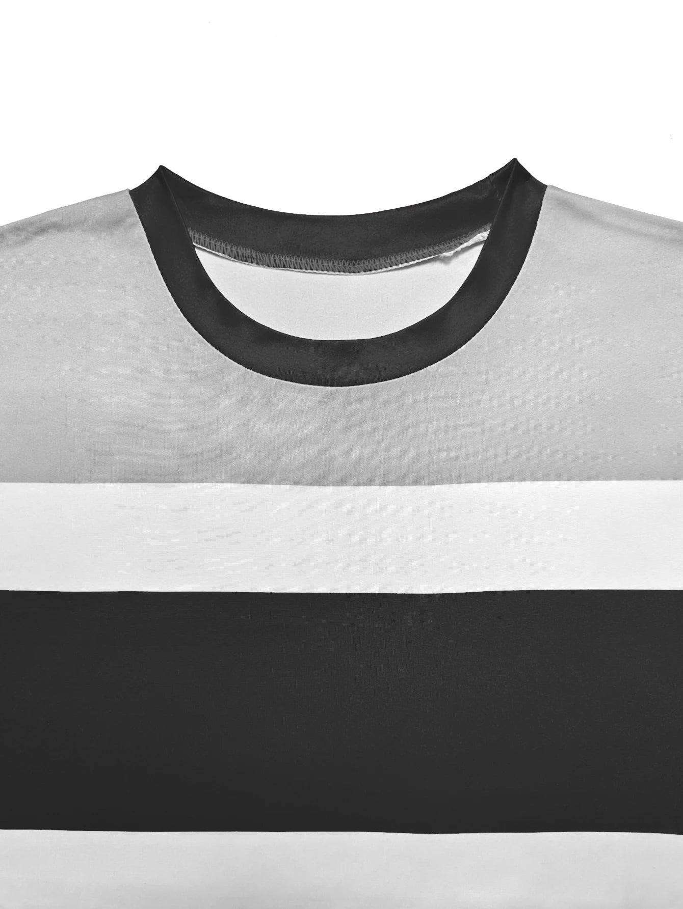 Autumn and winter women's striped round neck long sleeved T-shirt long pants two-piece sports and leisure set