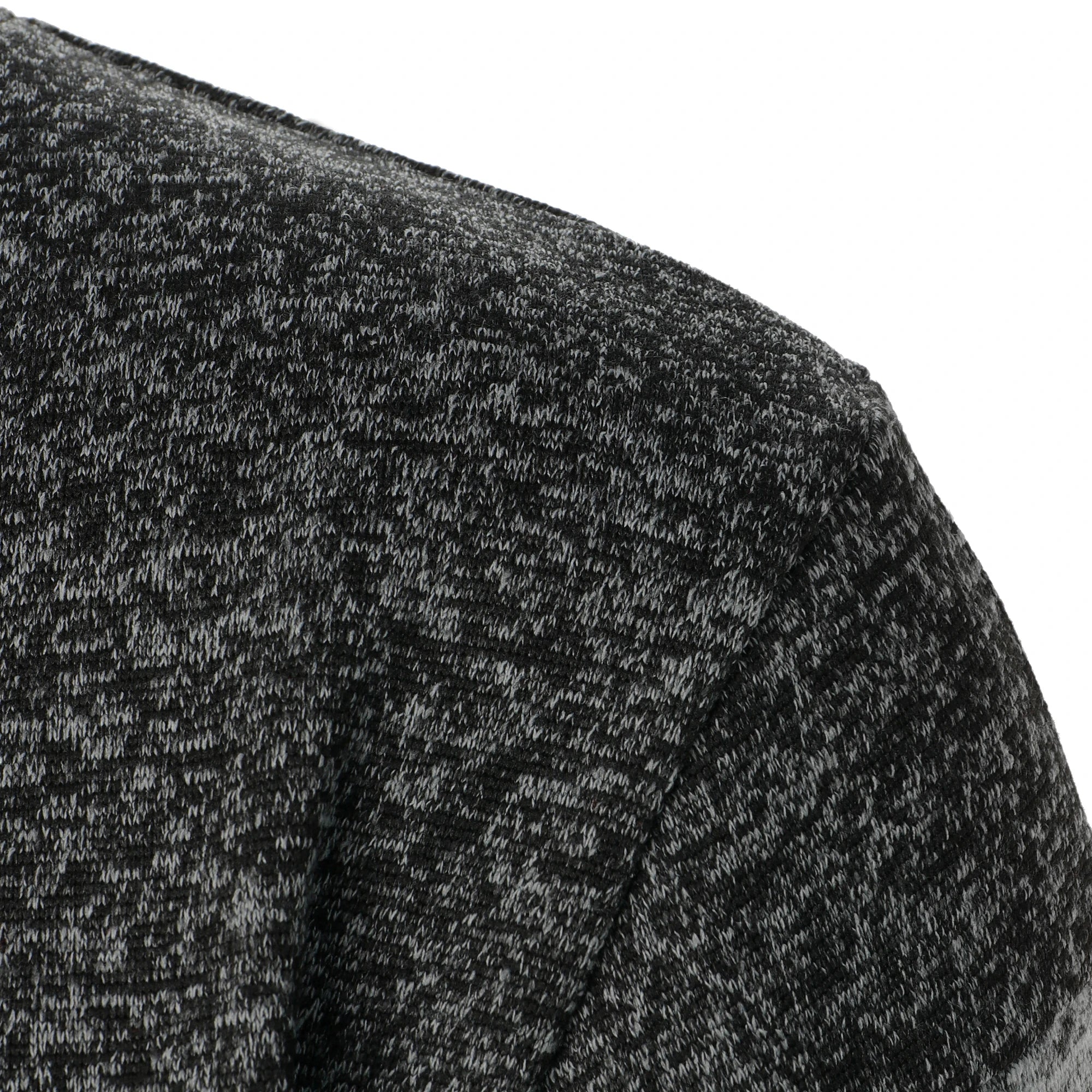 Autumn/winter men's stand-up collar striped check zipper knit top with fashion color matching