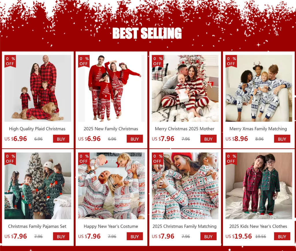2025 New Christmas Look Outfit Family Matching Pajamas Set All Over Print Mother Father Kids Clothing Sets Baby Romper Xmas Wear